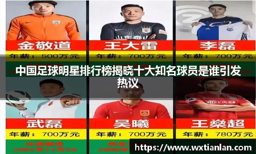 中国足球明星排行榜揭晓十大知名球员是谁引发热议