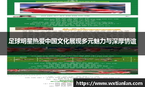 足球明星热爱中国文化展现多元魅力与深厚情谊